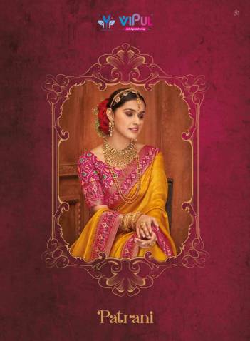 Patrani By Vipul Jaquard Diwali Special Saree Collection